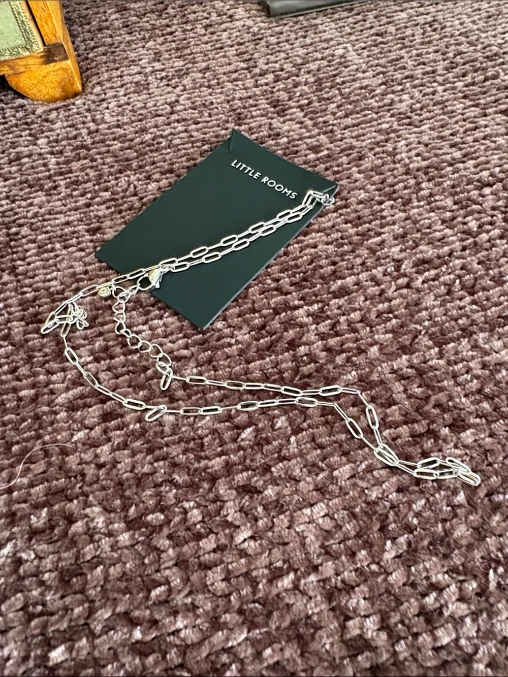 Silver Paperclip Chain Necklace - Silver